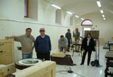 Preparation of the exhibition of the collection Bianco Bianchi - Carcere Borbonico- Avellino June 2010